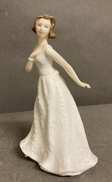 Four Royal Doulton figures, Cherish, Embrace, Sleepy Head and Charmed - Image 5 of 5