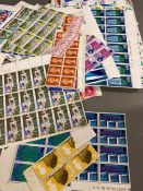 A large number of traffic light mint stamp sheets, pre decimalisation