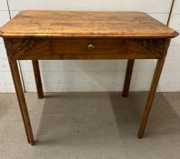 A rustic oak table desk (H76cm W92cm D60cm)