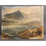 "Barmouth Estvary" oil on board, Windsor and Newton Ltd, artist Clarence Whaite