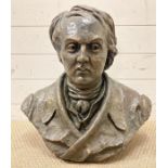 A Bust of the famous artist John Robert Cozens in bronze