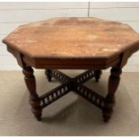 An Edwardian style occasional table (H87cm W90cm)