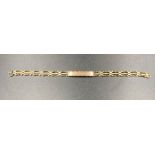A 9ct gold identity bracelet (Approximate Total weight 3.6g)
