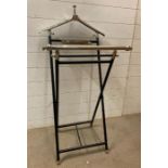 An Art Deco style trouser, coat and hat stand