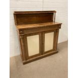 A regency style rosewood chiffonier (106cm x 40cm x 120cm)