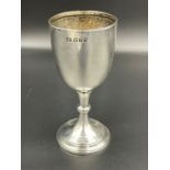 A small silver cup, hallmarked for London, Limpsfield and Oxted Rifle Club 1923, approximate