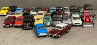 A large selection of Diecast model cars to include Dinky and Corgi