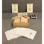 Vintage Card Games Know Your Navy and Aircraft Recognition Silhouette Card games