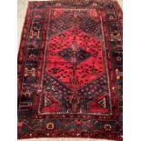 A red and blue pattern rug AF (190cm x 130cm)