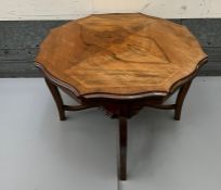 An octagonal shaped occasional table (H50cm Dia73cm)
