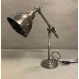 An Art Deco style metal table lamp
