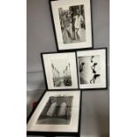 Four sport and fashion prints in contemporary frames