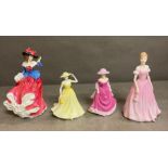 Four Royal Doulton figures, Janet, Spring Time, Summer Breeze and Love of Life