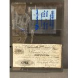 An 1823 15th February, Dartmouth Bank One Pound Note