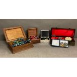 A large selection of quality costume jewellery in four boxes.