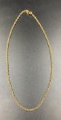 A 9ct gold necklace (Approximate Total weight 6.2g)