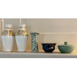 A selection of china to include Royal Crown Derby, Herenel and Aynsley