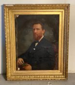 A portrait of a Victorian gentleman (H90cm W70cm)