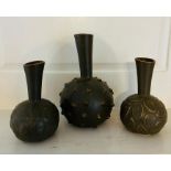 Three Fallpa Nina stoneware vases (H25cm)