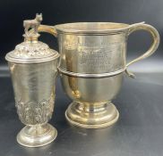 Two silver trophies relating to Schipperkes dogs (Approximate Total Weight 554g)