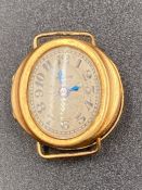 An 18ct gold ladies watch without strap (Approximate Total weight 8.7g)