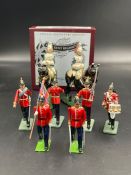 A small selection of Britains model soldiers
