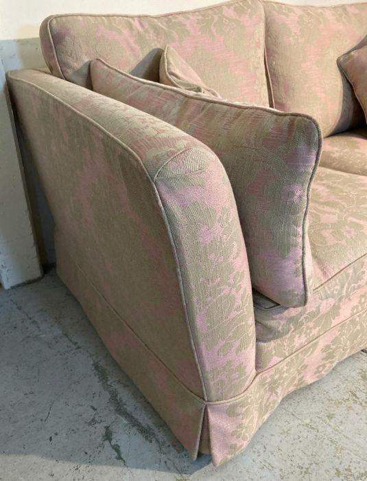 A Duresta two seater sofa, upholstered with a pink and gold floral pattern - Image 2 of 4