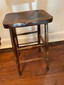 An elm kitchen stool (26cm x 61cm)