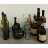 A selection of display or set design glass bottles