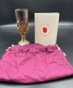 Royal Memorabilia: St Paul's Cathedral Royal wedding Goblet Number 809, boxed with supporting