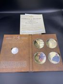 Windsor Mint Quotes of Winston Churchill coin collection with paperwork and folder
