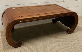 A Chinese hardwood opium/coffee table