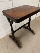 A rosewood regency style lamp table (H74cm W61cm D41cm)