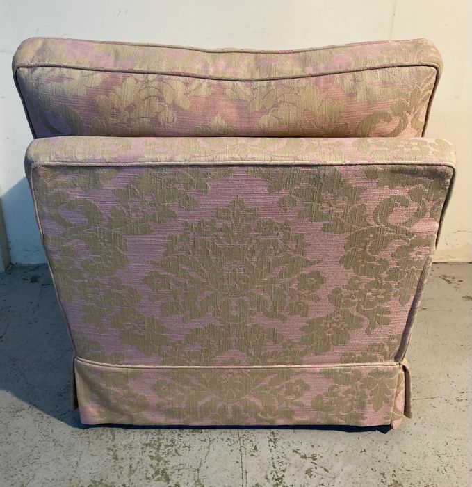 A Duresta arm chair, upholstered with a pink and gold floral pattern - Image 4 of 5
