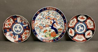 A selection of three Imari 19th Century Chinese plates