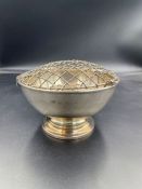 Garrard & Co Ltd silver rose bowl (Approximate Total weight of bowl is 178g without wire) Hallmarked