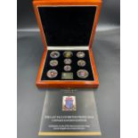 The Last Face of British predecimal coinage golden edition by The London Mint Office, cased with