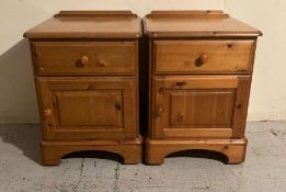 A pair of Ducal pine bedside cabinets