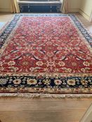 A large Indian rug 505cm x 348cm