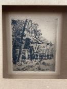 An original Cezanne etching 'Scenery'