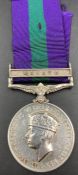 General Service Medal GSM with Malaya Bar for 4043508 LAC PA Shepherd R.A.