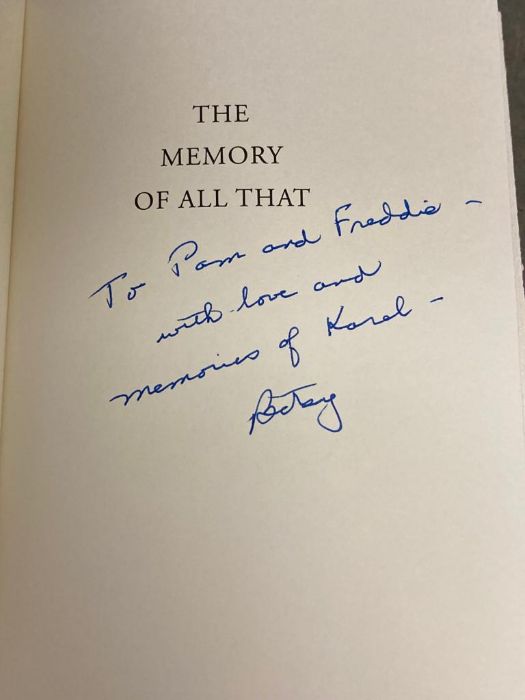 'The Memory Of All That' by Betsy Blair and signed by the author with personal message to two time - Image 2 of 4