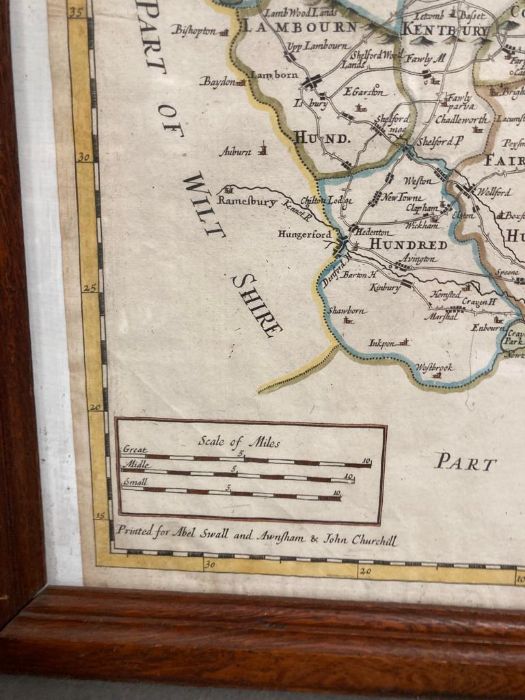 A Map of Barkshire by Robert Morden 1695. - Image 3 of 4