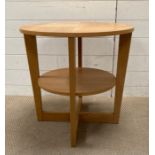 Two tier contemporary circular table