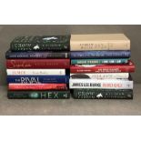 A selection of hardback fiction books