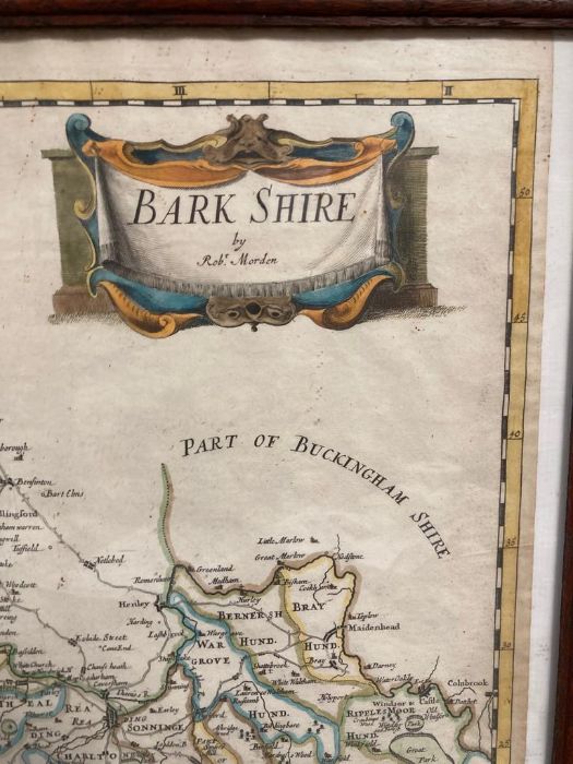 A Map of Barkshire by Robert Morden 1695. - Image 2 of 4