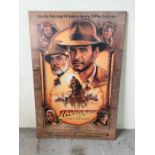 Indiana Jones promotional poster on board 68cm x 102cm