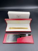 A Les Must De Cartier pen in original box and with papers and card