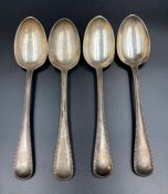 A selection of four Victorian silver spoons by Chawner & Co (George William Adams) hallmarked for