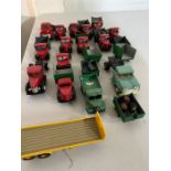 A selection of Bedford vans, diecast vehicles, Dinky etc